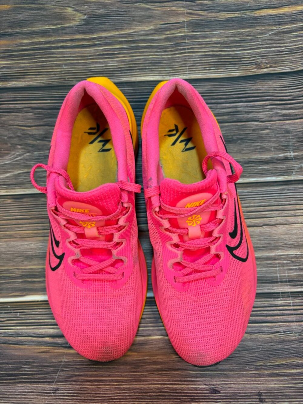 Nike Zoom Fly 5 Women's Pink Orange Athletic Running Shoes Size 8 - Picture 7 of 8